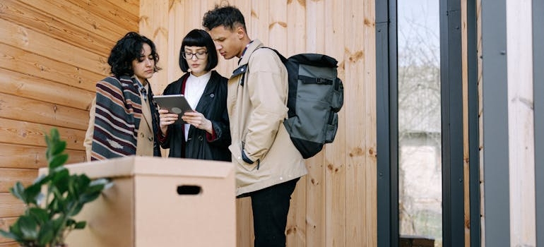 friends helping a friend move