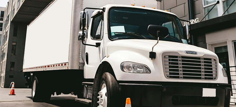 truck belonging to movers Blue Bell PA