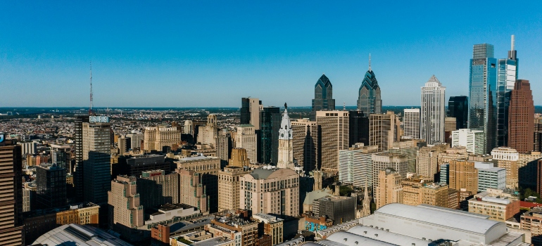 Philadelphia skyline during the day