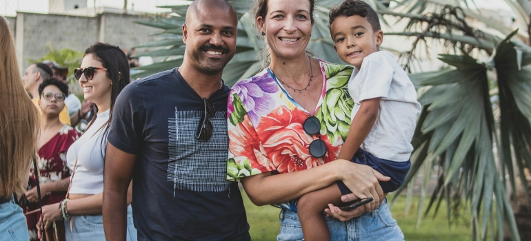 outdoor family gathering