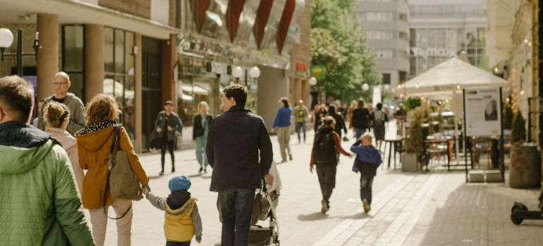 people on the street